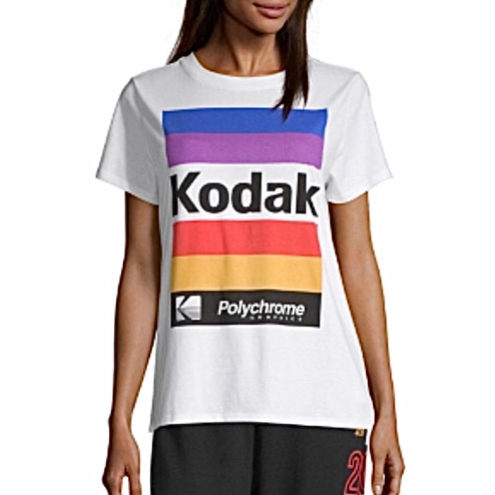 FOREVER 21 KODAK Logo Graphic Top Sz XL